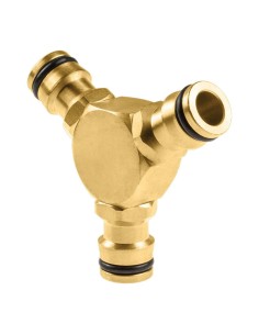 Conector De 3 Vias en T de Latón Brass Cellfast