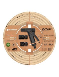 Kit Manguera De Jardín Grow 20M (1/2" 12,5MM) Cellfast