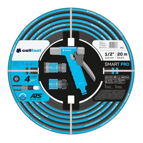 Cellfast Kit Manguera De Jardín Smart Pro 20M (1/2" 12,5MM)