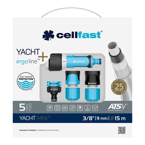 Kit Manguera De Riego Yacht Mini 15M (3/8" 9MM) Cellfast