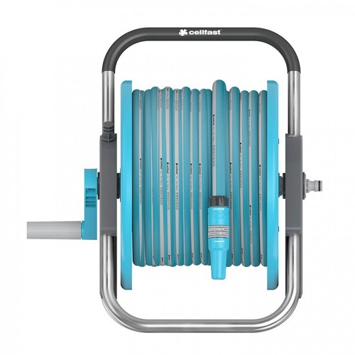 Kit Portamangueras Equipado Con 20M De Manguera Aluplus Cellfast