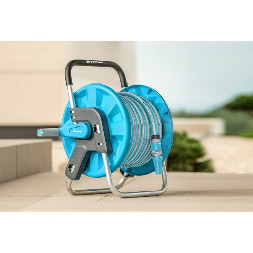 Kit Portamangueras Equipado Con 20M De Manguera Aluplus Cellfast