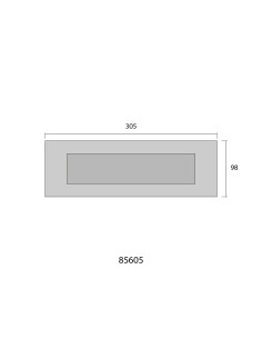 Placa Para Buzón Latón Pulido Dorado 100x305mm EDM 2