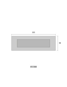 Placa Para Buzón Níquel Mate 100x305mm EDM 2
