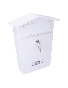 Buzón Acero 210x60x300mm Blanco EDM