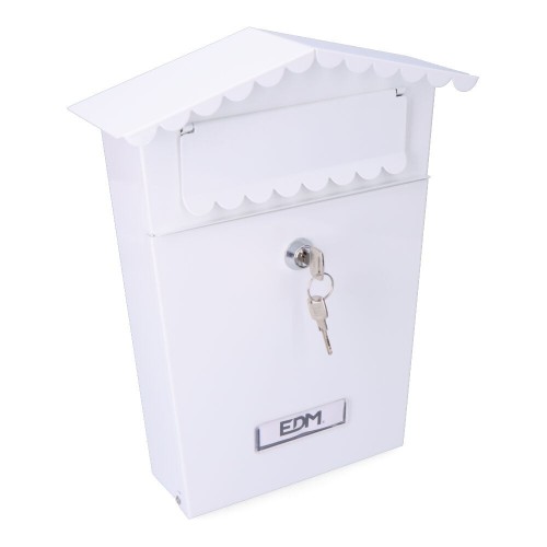 Buzón Acero 210x60x300mm Blanco EDM
