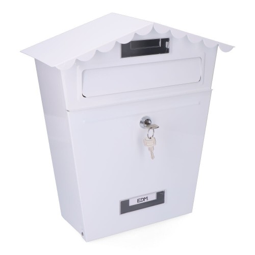Buzón Acero 295x105x355mm Blanco EDM