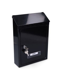 Buzón Acero 210x60x300mm Negro EDM
