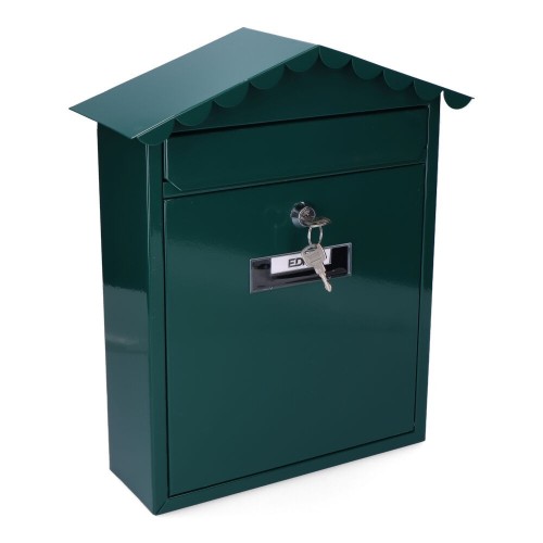 Buzón Acero 260x90x355mm Verde EDM