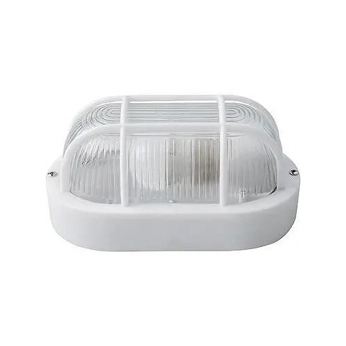 Aplique oval E-27 blanco - 1 Aplique oval E-27 blanco - 1