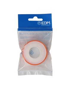 Cinta PTFE 12 Metros x 12mm Grosor 70 Micras Blanco EDM 2