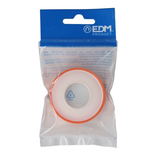 Cinta PTFE 12 Metros x 12mm Grosor 70 Micras Blanco EDM