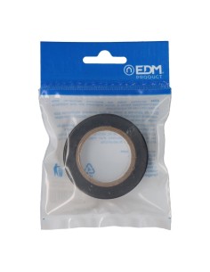 Cinta Adhesiva Aislante 10 Metros x 19mm Negra EDM 2