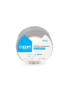 Cinta Adhesiva Aislante Gris EDM 10 Metros x 19mm 2