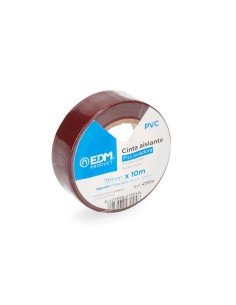 Cinta Aislante 10 Metros x 19mm Marrón EDM