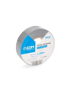 Cinta Aislante Gris 20 Metros x 19mm EDM