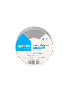 Cinta Aislante Gris 20 Metros x 19mm EDM 2