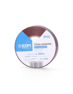Cinta Adhesiva Aislante Marrón 20 Metros x 19mm EDM 2
