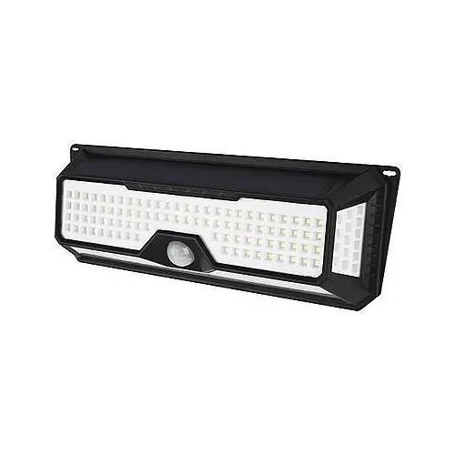 Aplique LED solar sensor negro 20W fría - 1 Aplique LED solar sensor negro 20W fría - 1