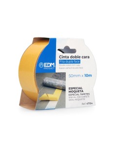 Cinta Adhesiva Doble Cara 10 Metros x 50mm Moquetas EDM