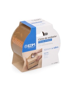 Cinta de Embalar Marrón 48 Micras 50mmx48m EDM
