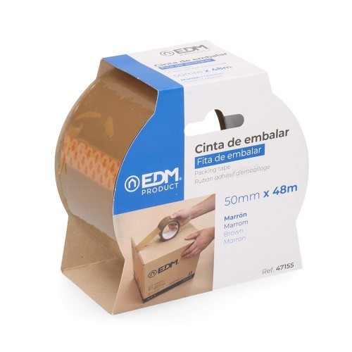 Cinta de Embalar Marrón 48 Micras 50mmx48m EDM Cinta de Embalar Marrón 48 Micras 50mmx48m EDM