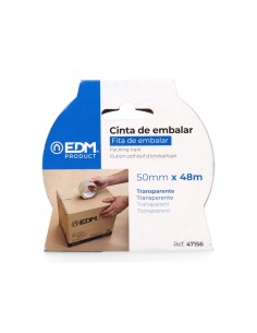 Cinta Adhesiva de Embalar 48 Micras 48m x 50mm Transparente EDM 2