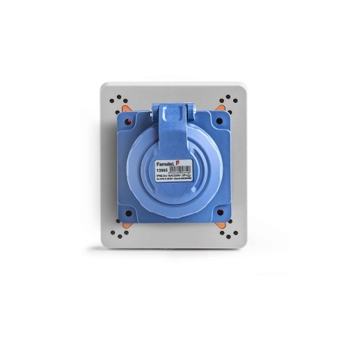 Placa con base Schuko IP67 - 1