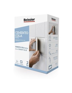 Cemento Cola Extra 2kg Resistente Agua Interior Exterior Blanco