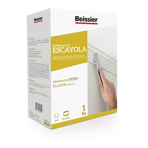 Escayola Rápida 1kg Blanco Fraguado Interior Beissier