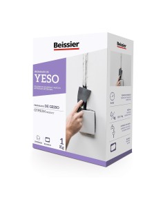 Yeso Relleno Reparación 1kg Interior Blanco Secado Rápido Beissier