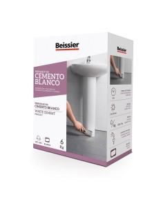 Cemento Blanco 6kg Interior Exterior Secado Rápido Beissier