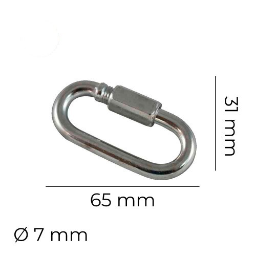 Malla Metálica Zincada 7 mm Bombero Escalador EDM Malla Metálica Zincada 7 mm Bombero Escalador EDM