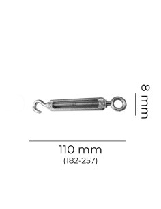 Tensor Zinc M 08 Abierto Metálico EDM 2