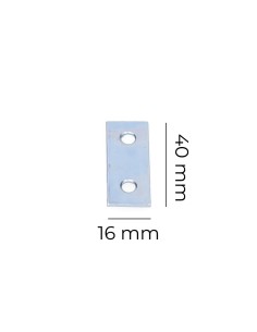 Pletina Zinc 40 x 16 x 1.5 mm Níquel EDM 2