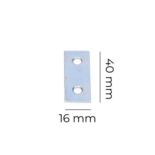 Pletina Zinc 40 x 16 x 1.5 mm Níquel EDM