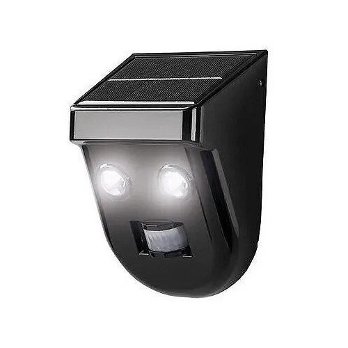 Aplique LED solar negro sensor 16CM 6W - 1
