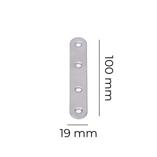 Pletina Acero Inox 100 x 19 x 2 mm EDM