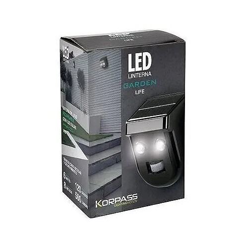 Aplique LED solar negro sensor 16CM 6W - 3