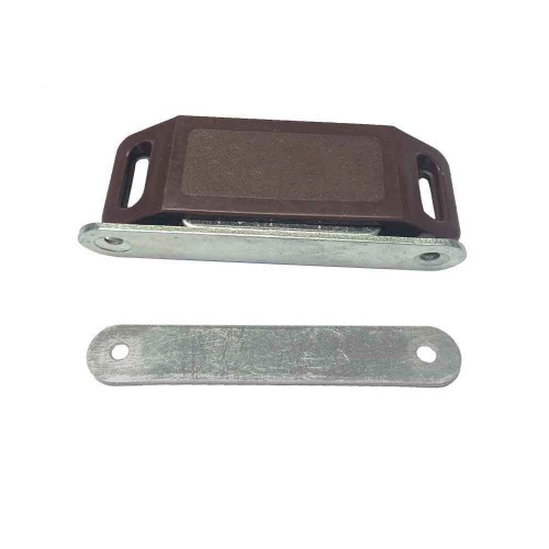 Imán Puerta Armario Acero 75 x 15 x 24 mm Marrón 2 Ud EDM Imán Puerta Armario Acero 75 x 15 x 24 mm Marrón 2 Ud EDM