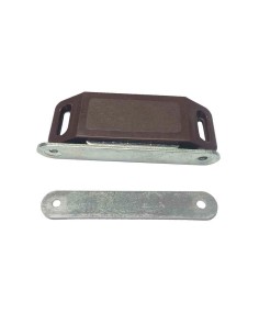 Imán Puerta Armario Acero 45 x 15 x 17 mm Marrón 2 Ud EDM