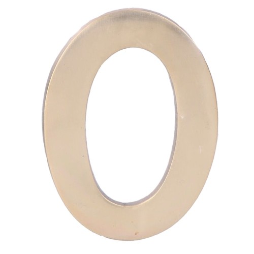 Número 0 Latón Pulido 10 cm Fijación Invisible Oro Viejo EDM