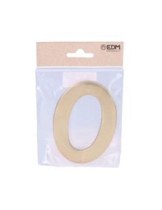 Número 0 Latón Pulido 10 cm Fijación Invisible Oro Viejo EDM 2