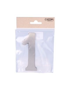 Número 1 Níquel 10 cm Fijación Invisible Mate EDM 2