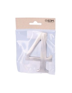 Número 4 Níquel 10 cm Fijación Invisible  Mate EDM 2