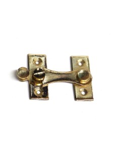 Pestillo Hierro Latonado 4 cm Izquierda Dorado EDM