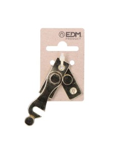 Pestillo Hierro Latonado 6 cm Derecha Dorado EDM