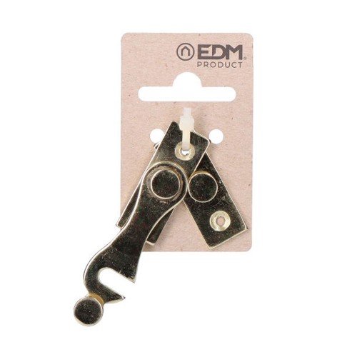 Pestillo Hierro Latonado 6 cm Derecha Dorado EDM