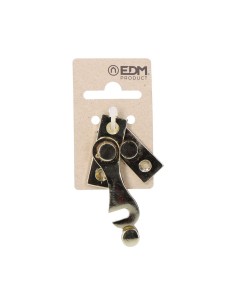 Pestillo Hierro Latonado 6 cm Izquierda Dorado EDM