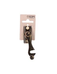 Pestillo Hierro Latonado 8 cm Derecho Dorado EDM